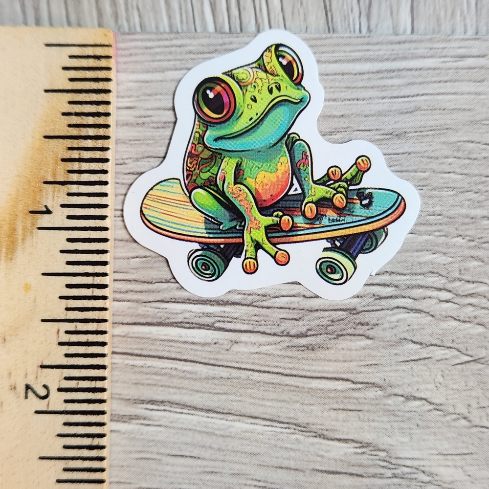10 for $10 Funky Frog Stickers Decals Psychedelic Frogs Animal Sticker